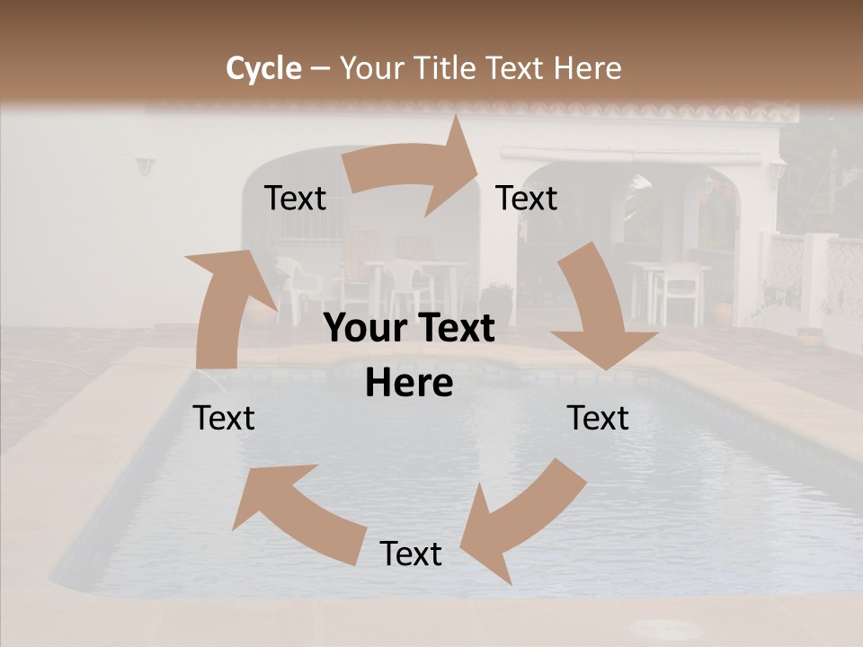 Swimming European Balcony PowerPoint Template