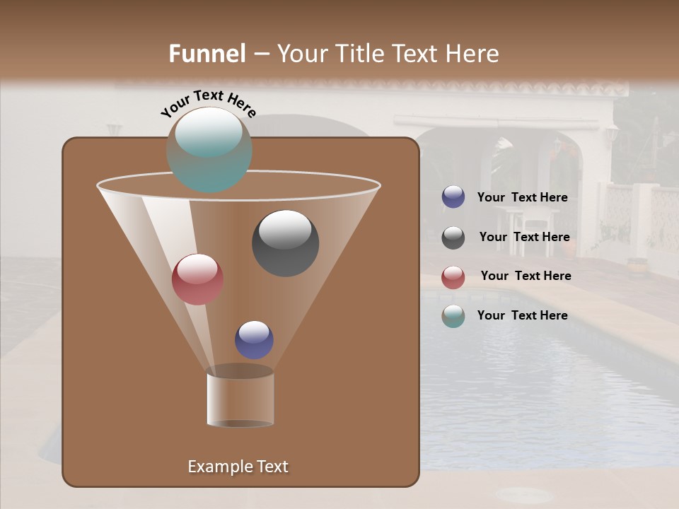 Swimming European Balcony PowerPoint Template