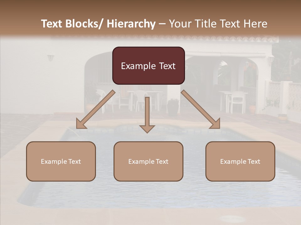 Swimming European Balcony PowerPoint Template