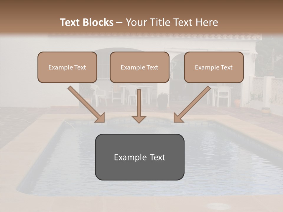 Swimming European Balcony PowerPoint Template