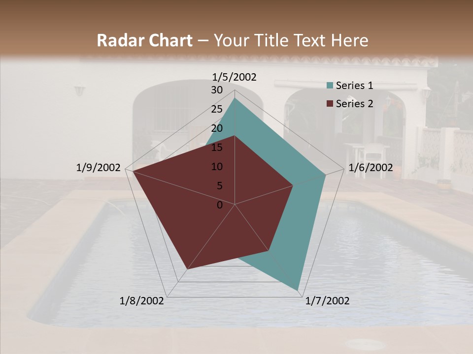 Swimming European Balcony PowerPoint Template