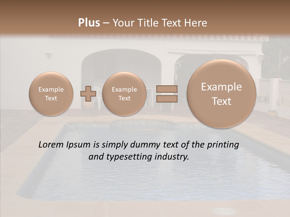Swimming European Balcony PowerPoint Template
