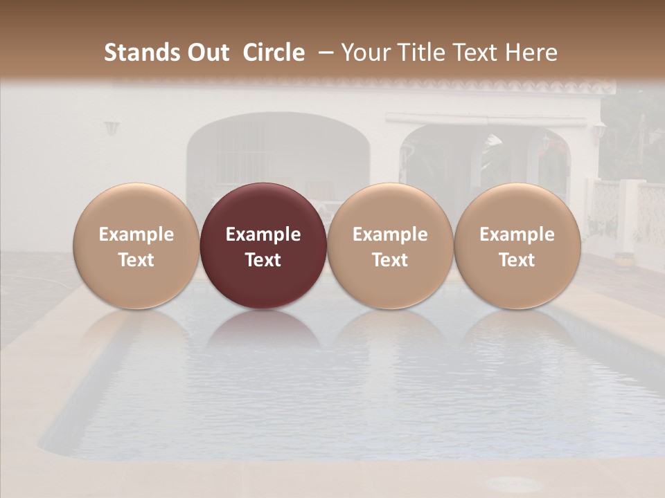 Swimming European Balcony PowerPoint Template