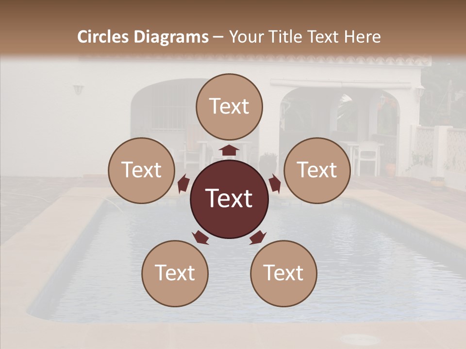 Swimming European Balcony PowerPoint Template