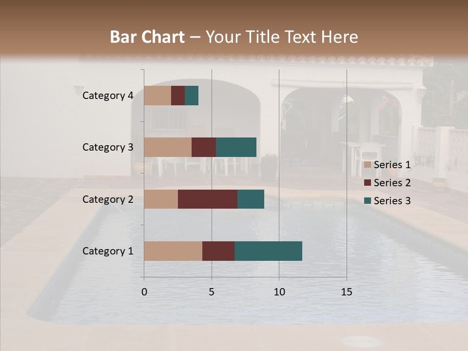 Swimming European Balcony PowerPoint Template