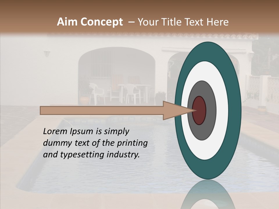 Swimming European Balcony PowerPoint Template