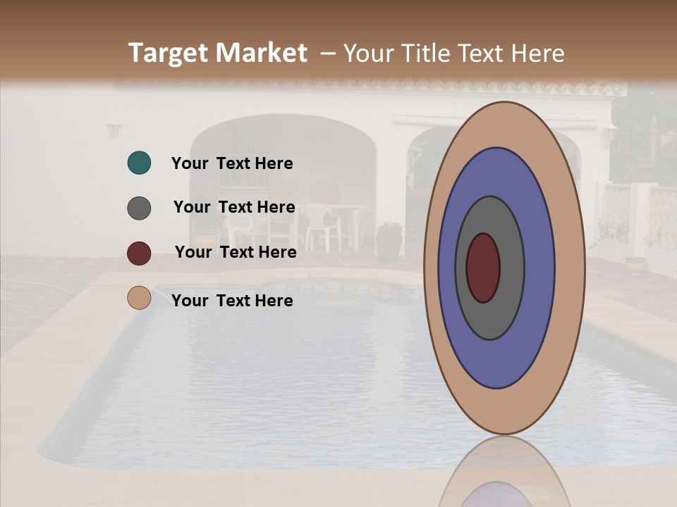 Swimming European Balcony PowerPoint Template