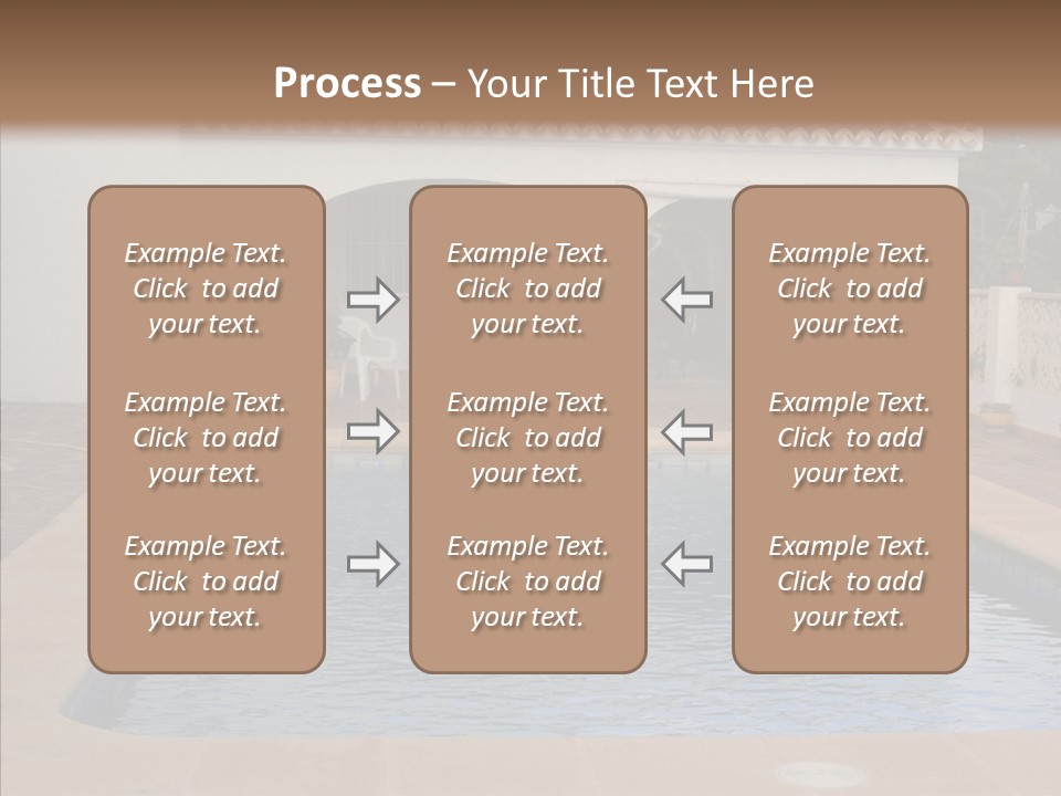 Swimming European Balcony PowerPoint Template