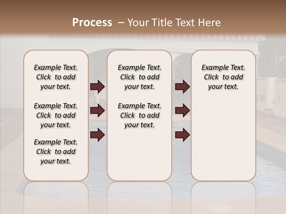 Swimming European Balcony PowerPoint Template