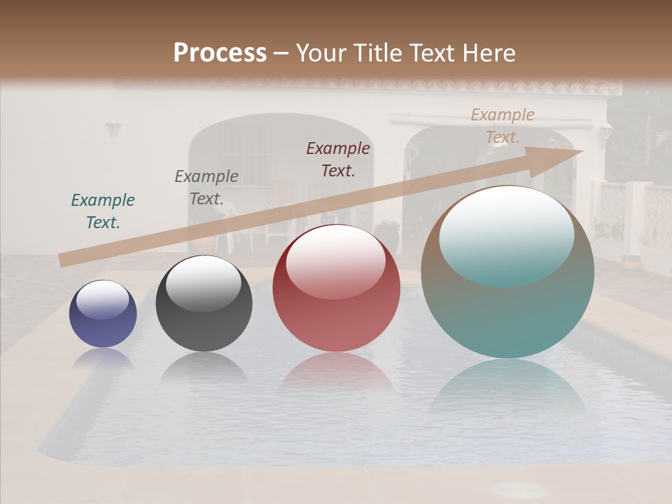 Swimming European Balcony PowerPoint Template