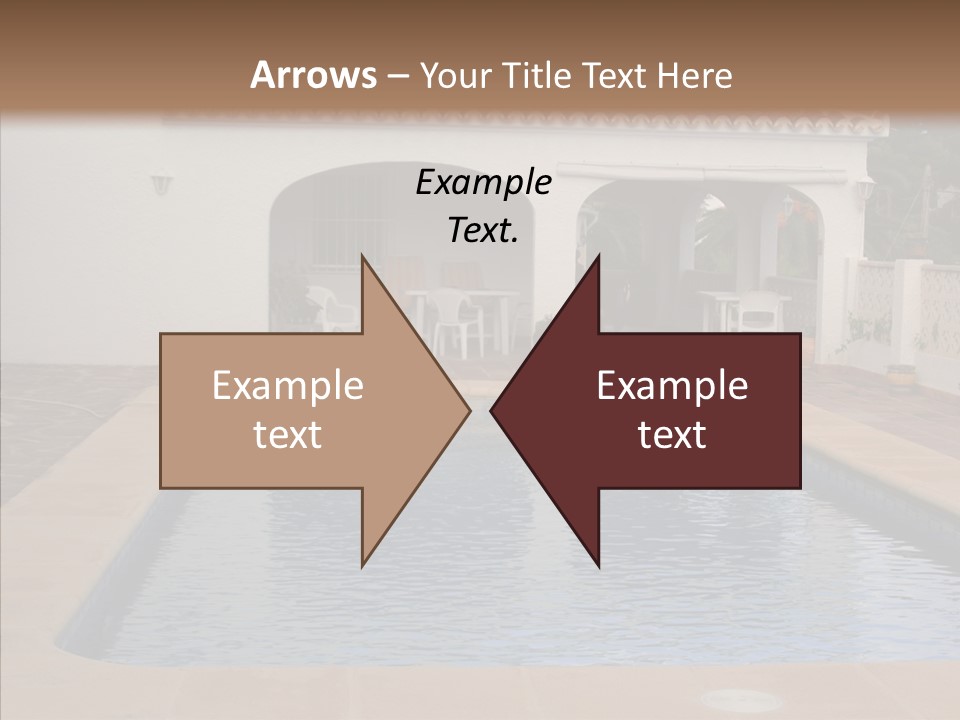 Swimming European Balcony PowerPoint Template