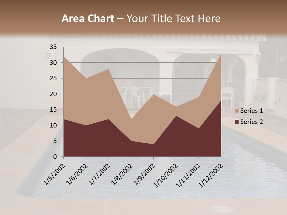 Swimming European Balcony PowerPoint Template