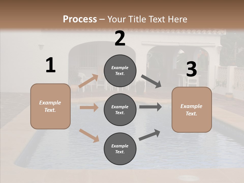 Swimming European Balcony PowerPoint Template