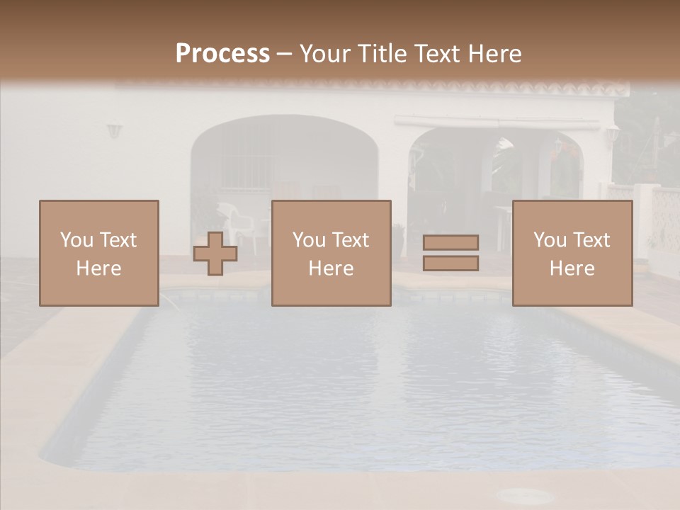 Swimming European Balcony PowerPoint Template