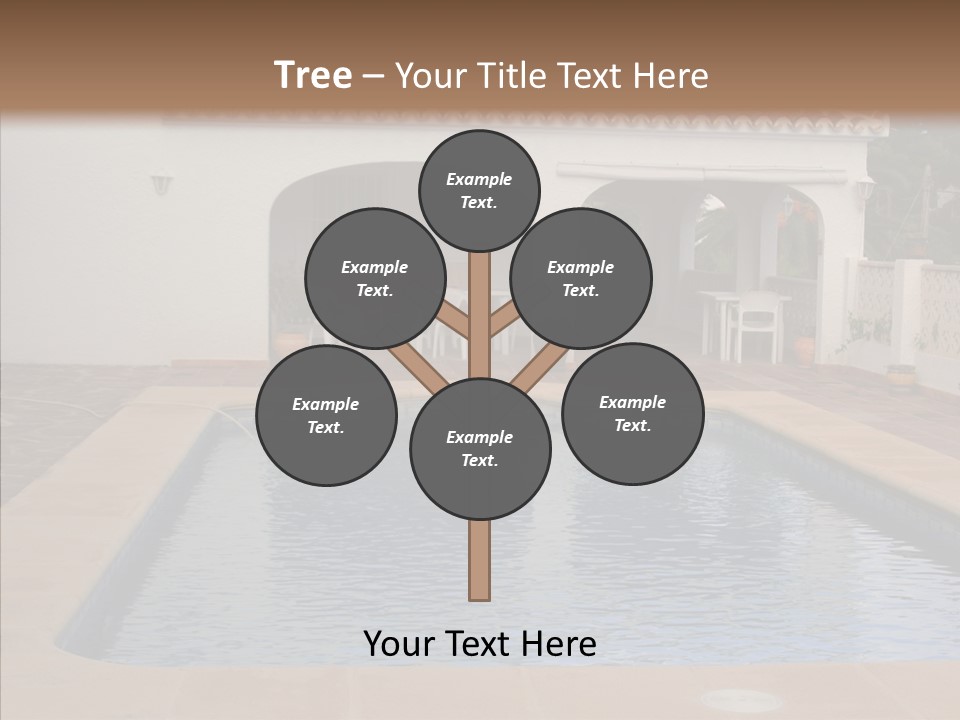 Swimming European Balcony PowerPoint Template