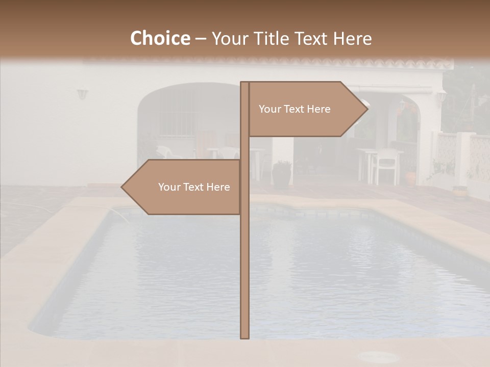 Swimming European Balcony PowerPoint Template