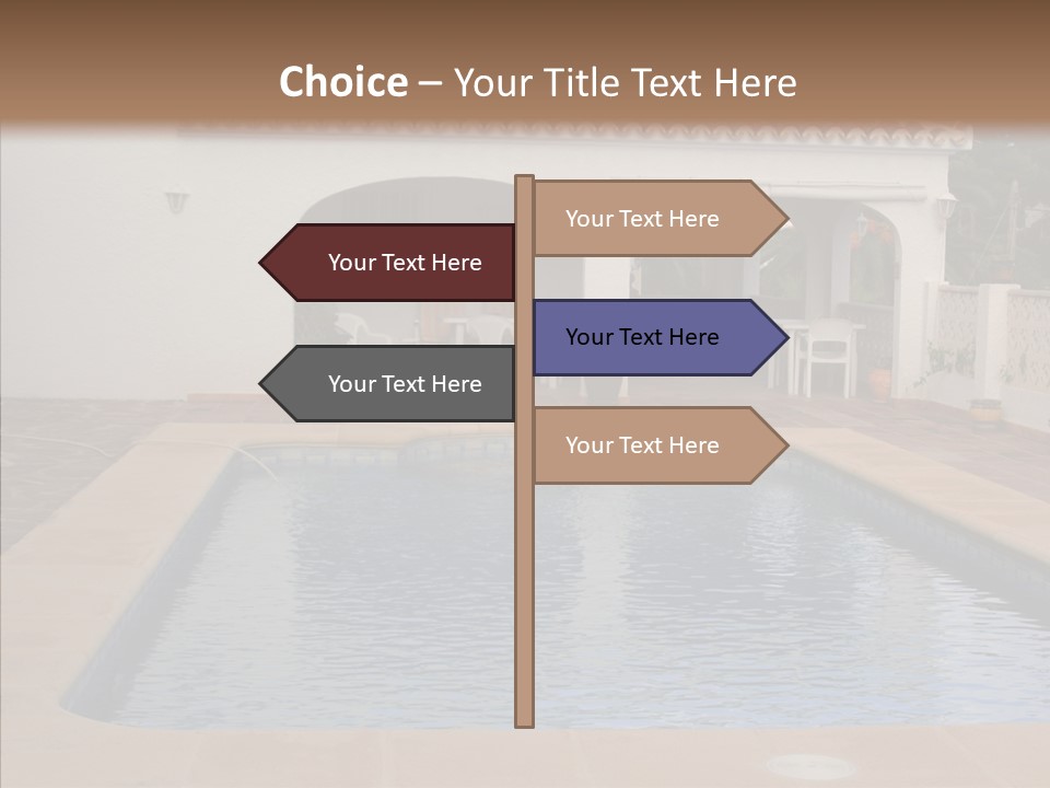 Swimming European Balcony PowerPoint Template