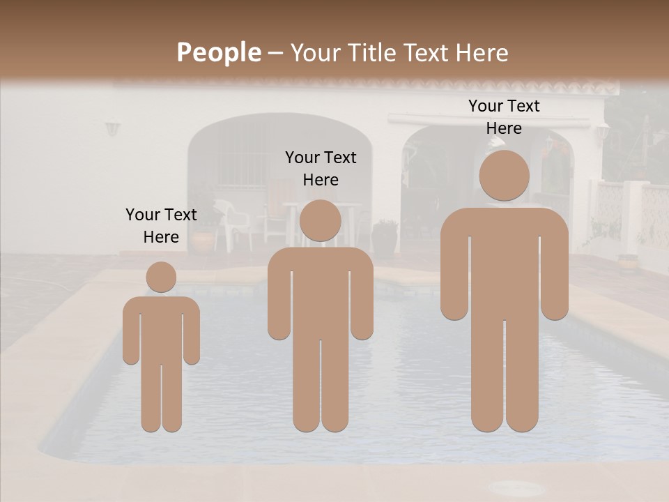 Swimming European Balcony PowerPoint Template