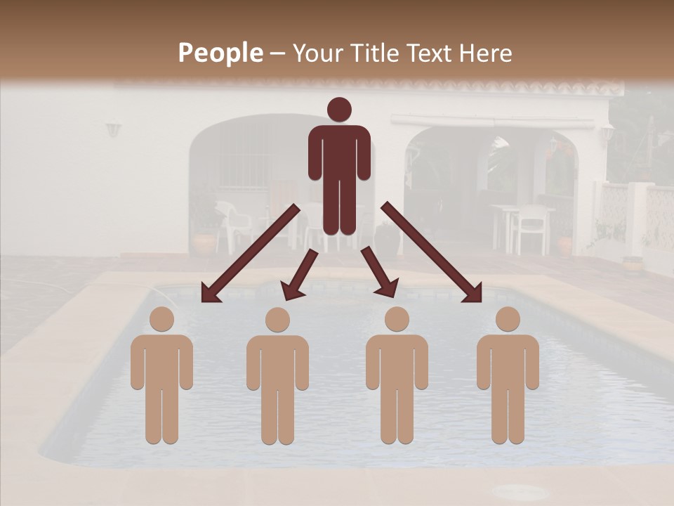 Swimming European Balcony PowerPoint Template