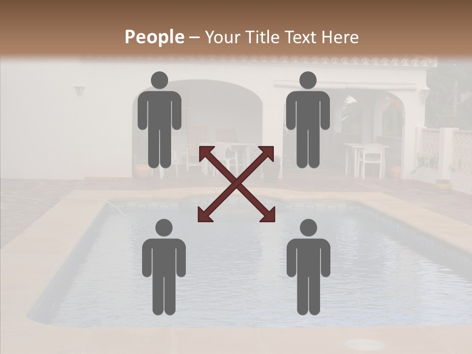 Swimming European Balcony PowerPoint Template