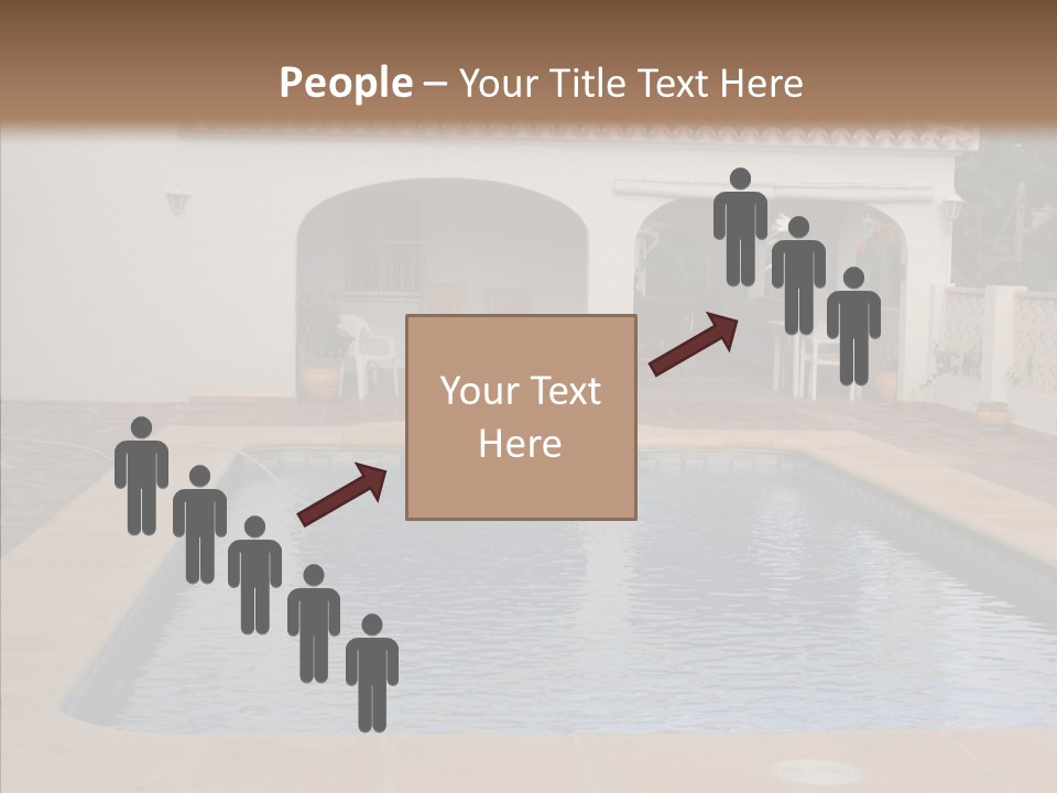 Swimming European Balcony PowerPoint Template