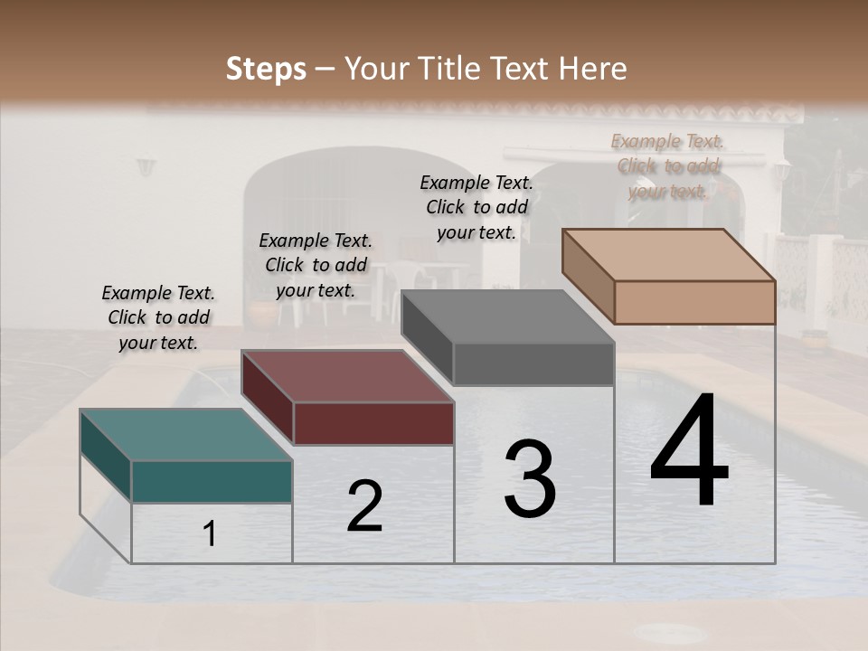 Swimming European Balcony PowerPoint Template