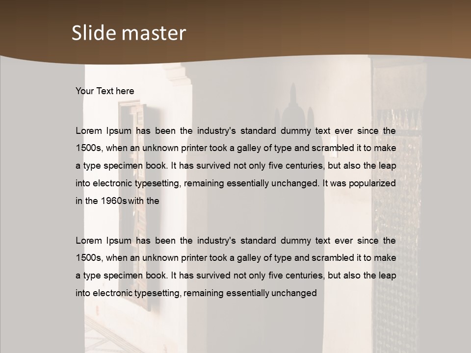 Getaway Marrakesh Moroccan PowerPoint Template