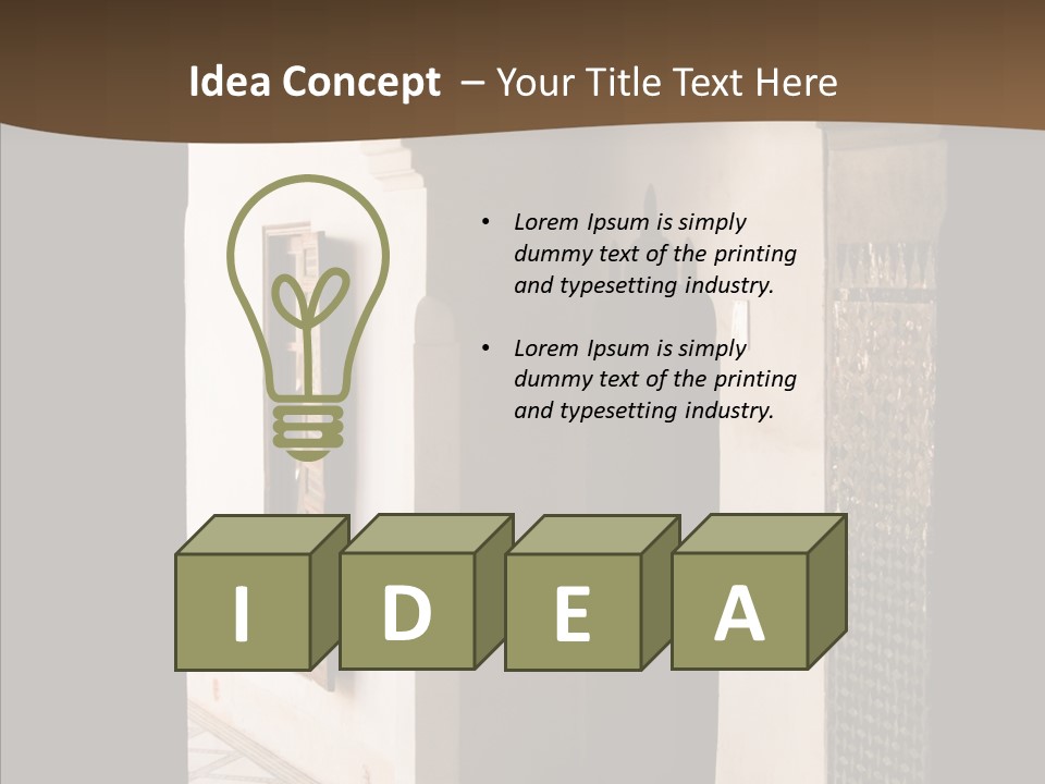 Getaway Marrakesh Moroccan PowerPoint Template