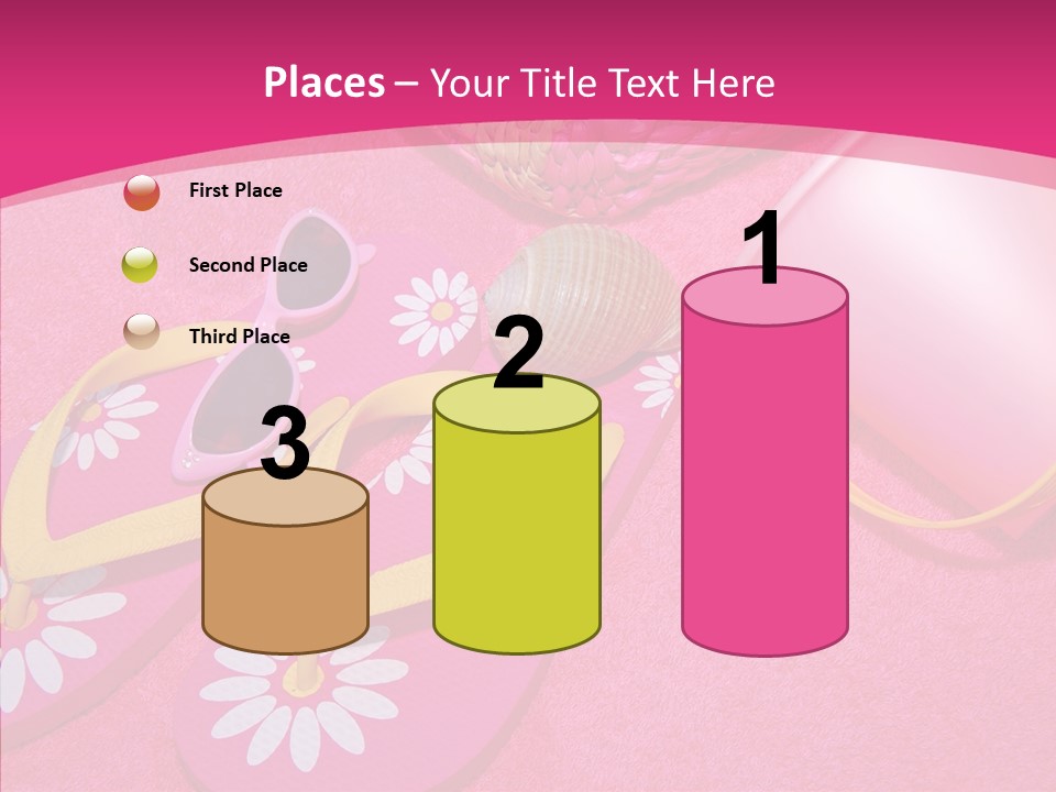 Seashell Florida Poolside PowerPoint Template