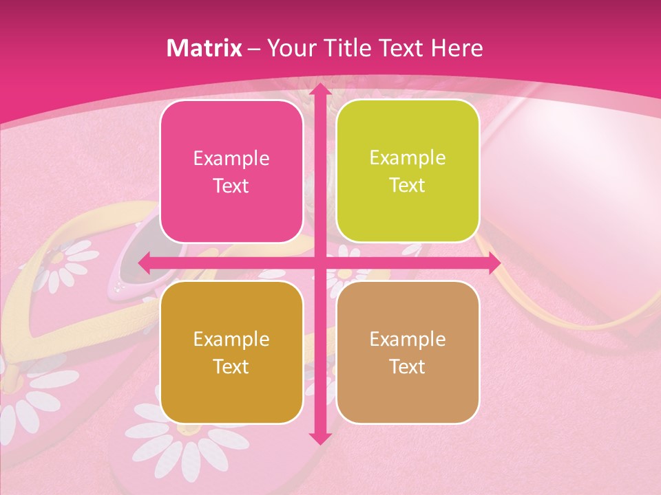 Seashell Florida Poolside PowerPoint Template