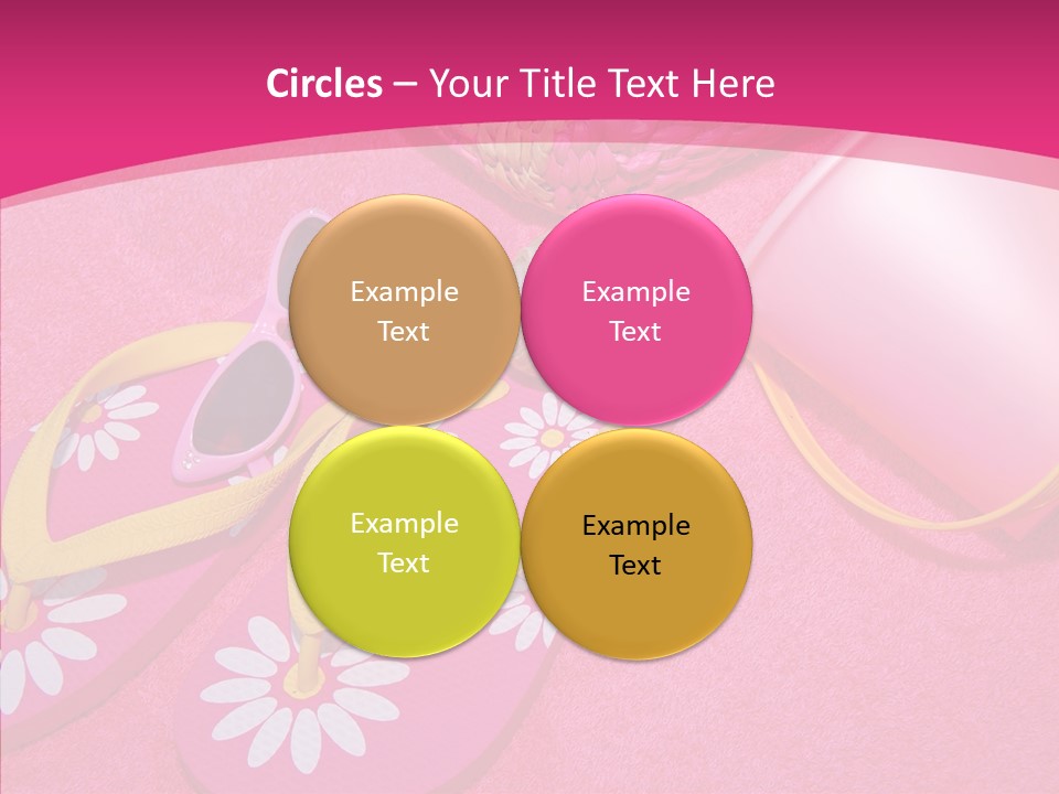 Seashell Florida Poolside PowerPoint Template