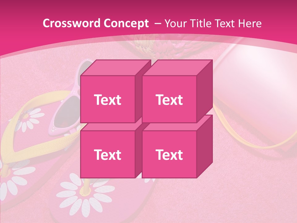 Seashell Florida Poolside PowerPoint Template