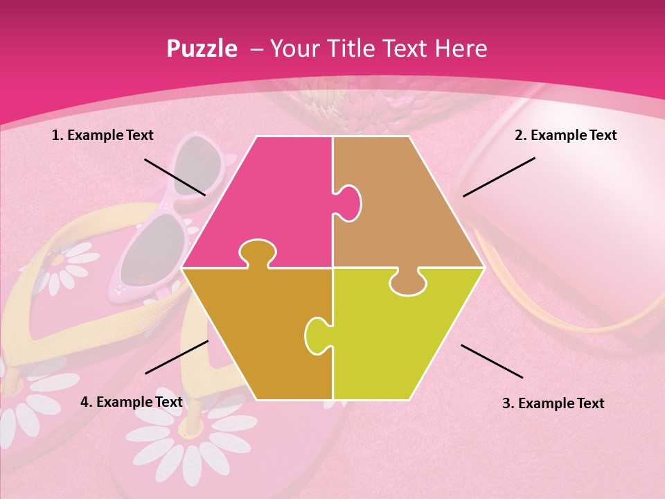 Seashell Florida Poolside PowerPoint Template