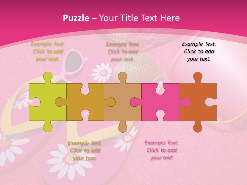 Seashell Florida Poolside PowerPoint Template