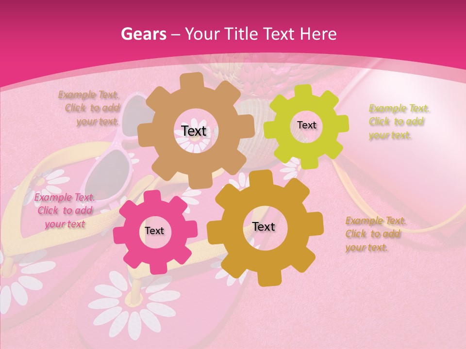 Seashell Florida Poolside PowerPoint Template