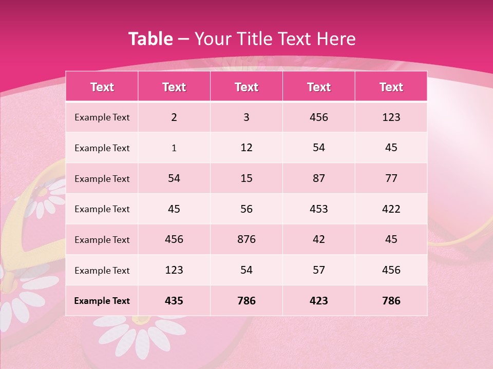 Seashell Florida Poolside PowerPoint Template