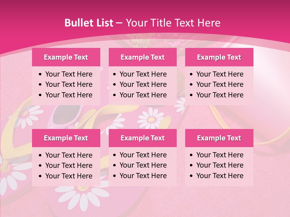 Seashell Florida Poolside PowerPoint Template