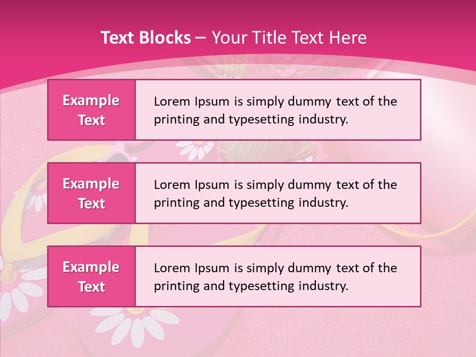 Seashell Florida Poolside PowerPoint Template