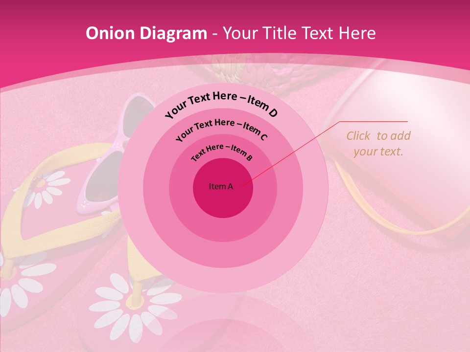 Seashell Florida Poolside PowerPoint Template