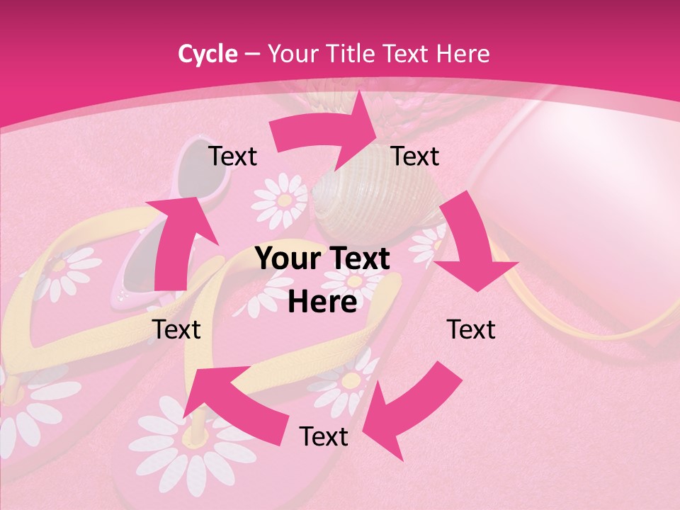 Seashell Florida Poolside PowerPoint Template