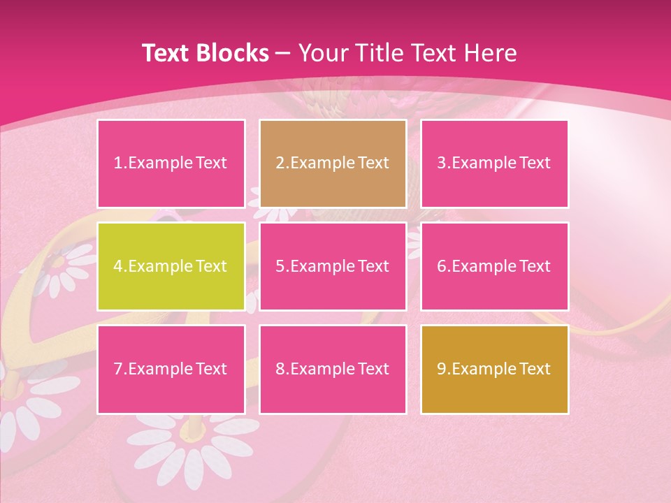 Seashell Florida Poolside PowerPoint Template