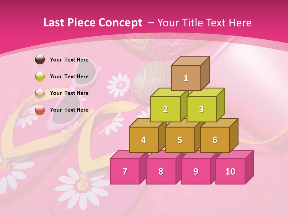 Seashell Florida Poolside PowerPoint Template