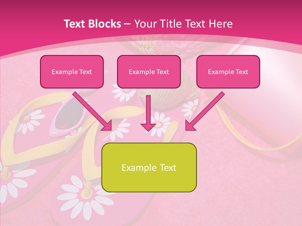 Seashell Florida Poolside PowerPoint Template