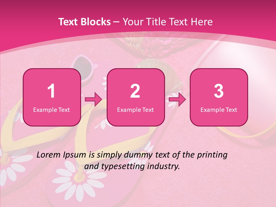 Seashell Florida Poolside PowerPoint Template