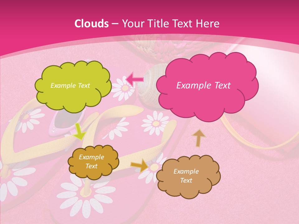 Seashell Florida Poolside PowerPoint Template