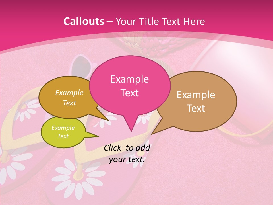 Seashell Florida Poolside PowerPoint Template