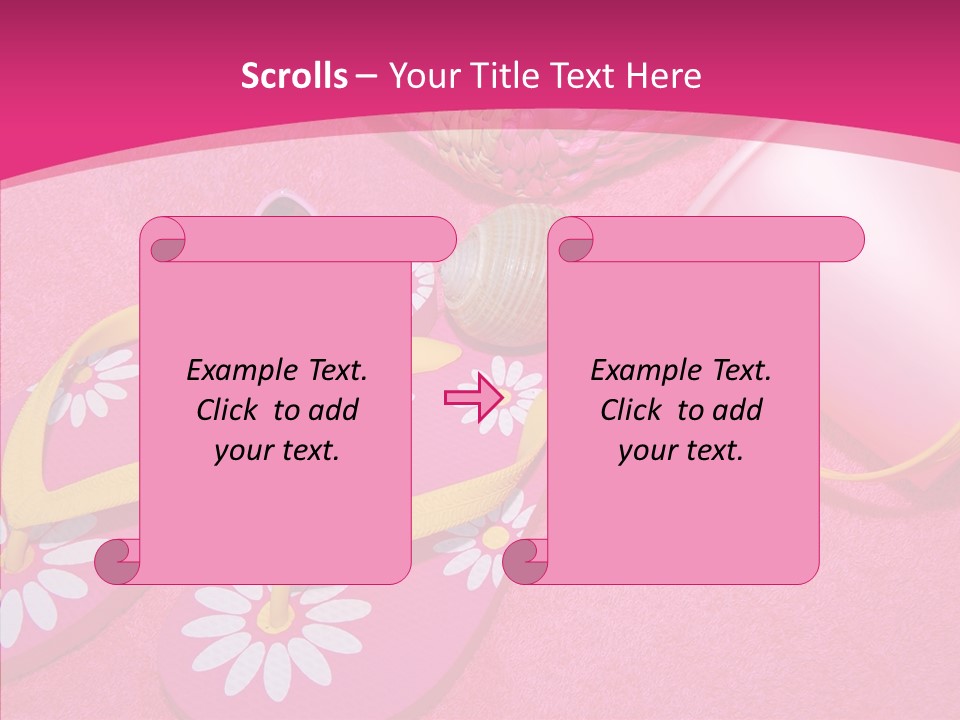 Seashell Florida Poolside PowerPoint Template