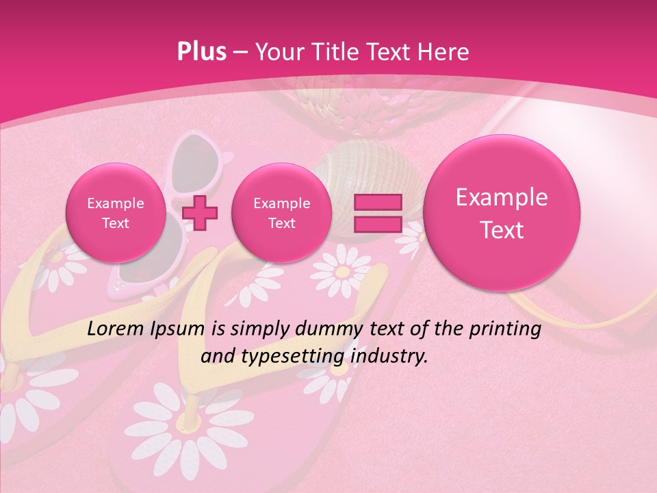 Seashell Florida Poolside PowerPoint Template