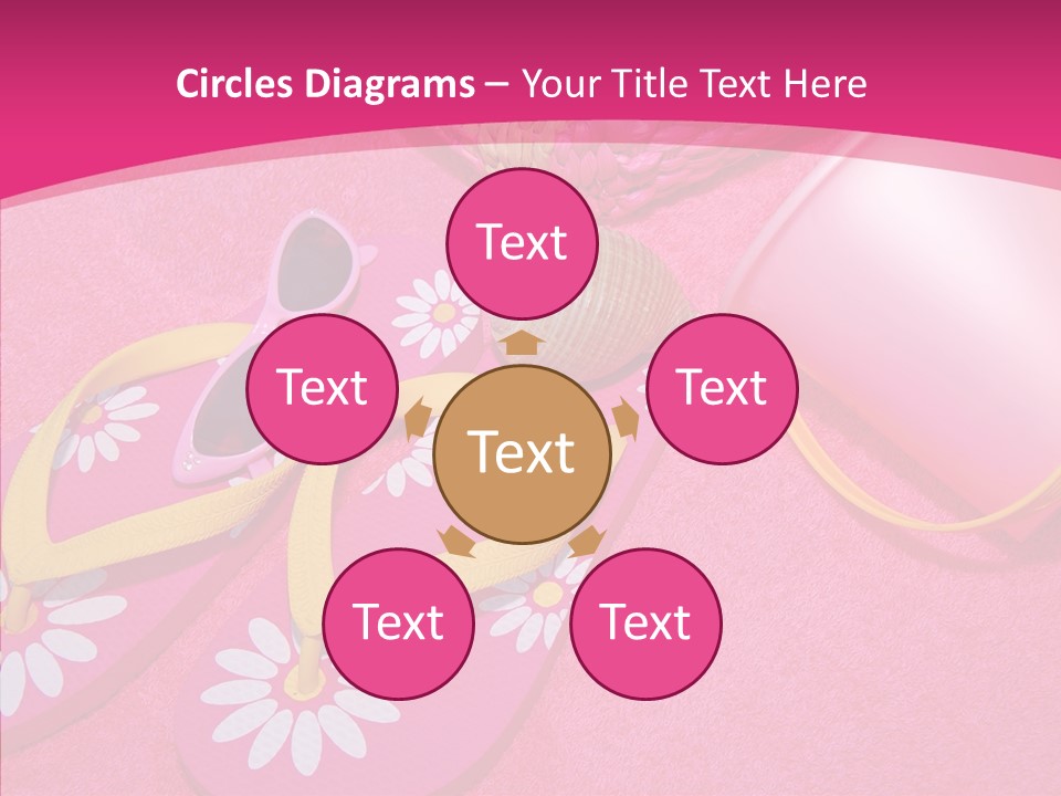 Seashell Florida Poolside PowerPoint Template