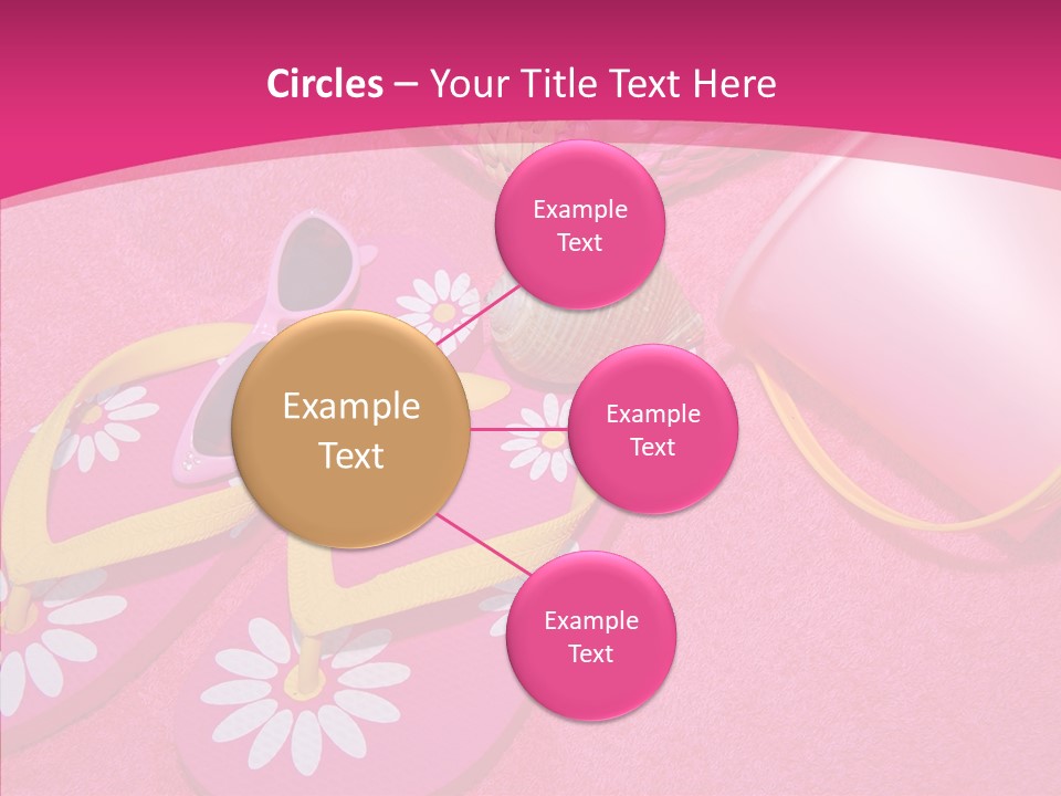 Seashell Florida Poolside PowerPoint Template